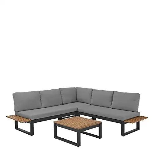 Gartenmöbel Set Naterial Oris für 5 Personen