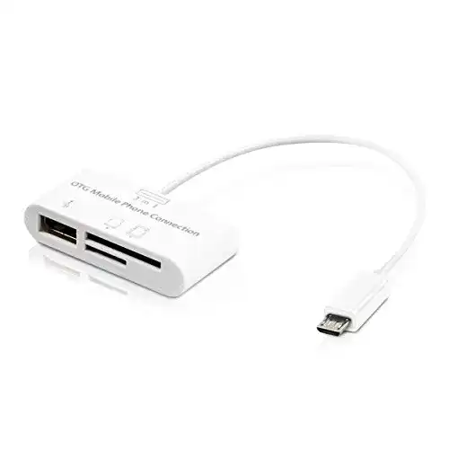 SD-Kartenleser für iPhone Kwmobile 3in1 Micro-USB OTG Adapter