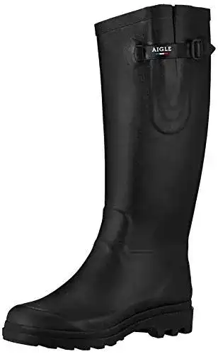Aigle Aiglentine Gummistiefel für Damen in Schwarz, Größe 42 EU