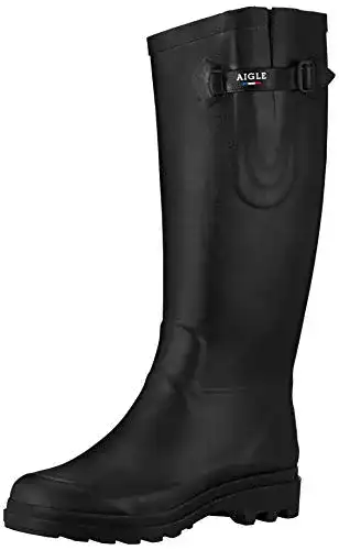 Aigle Aiglentine Gummistiefel für Damen in Schwarz, Größe 42 EU