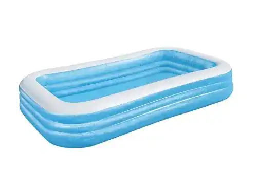 Rechteckiger Bestway Family Pool Deluxe in Blau 305 x 183 x 56 cm
