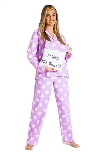 Damen Schlafanzug CityComfort Lang aus 100% Baumwolle