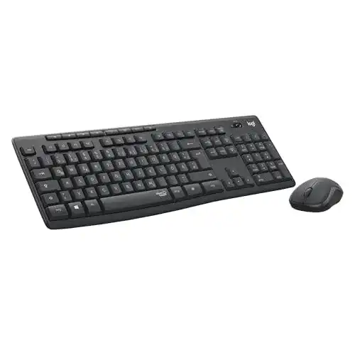 Logitech MK295 kabelloses Tastatur-Maus-Set mit SilentTouch-Technologie