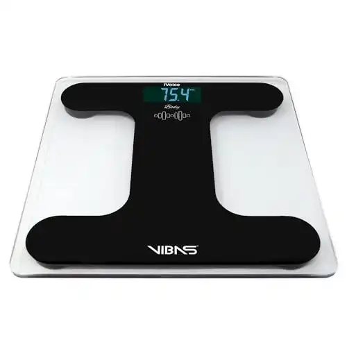 Sprechende Personenwaage Vibas iVoice Body für sehbehinderte Nutzer
