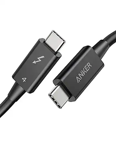 Anker Thunderbolt 4 Kabel 70 cm mit 8K Unterstützung und 40 Gbps