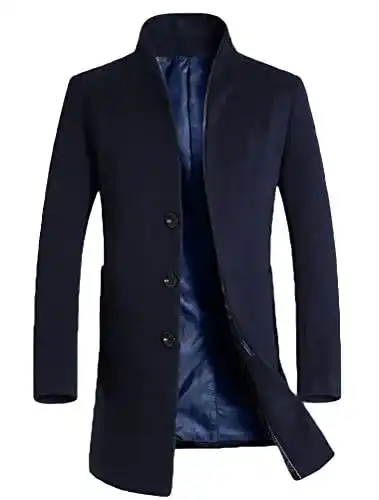 Herren Wollmantel FTCayanz Business Mantel für Winter