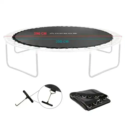 Arebos Trampolin Sprungtuch Ø 264 cm für Trampoline mit Ø 305 cm