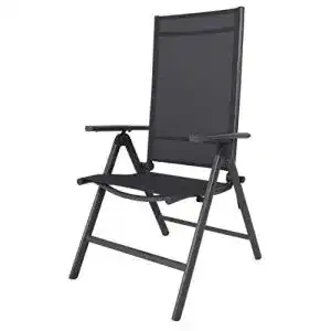 Klappstuhl Chicreat 8-fach verstellbar aus Aluminium in Grau