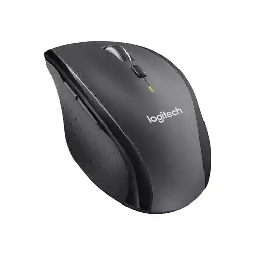 Logitech M705 Marathon Bluetooth-Maus, kabellos, 2,4 GHz, grau