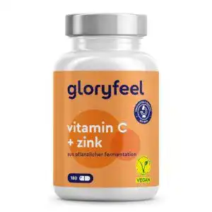 Vitamin C und Zink Tabletten von Gloryfeel, 1000 mg