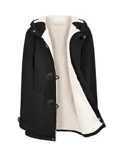 Damen Mantel Nadeer Plüsch Jacke Trenchcoat für Winter