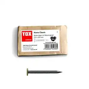 Bildernagel Tox Home Classic aus gehärtetem Stahl mit Messingkopf