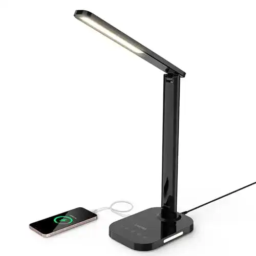 IKEA Schreibtischlampe Lastar dimmbar 12W mit USB-Ladeanschluss