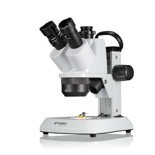 Bresser trinokulares Stereomikroskop Analyth mit LED-Beleuchtung