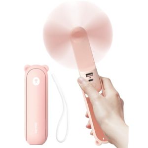 Jisulife Mini Handventilator 3 in 1 mit 4500 mAh Akku und Powerbank