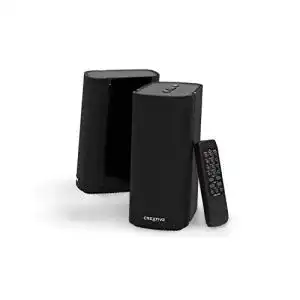 Creative T100 Kompakte 2.0 Hi-Fi Desktop Lautsprecher mit Bluetooth 5.0