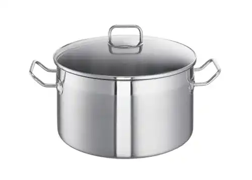 Kochtopf 10 Liter Schulte-Ufer ProfessPlus mit Kupferboden und Glasdeckel
