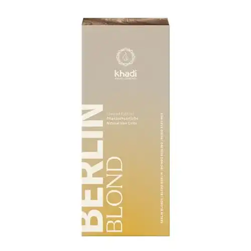 Pflanzenhaarfarbe Khadi Berlin Blond – Aschig-kühles Blond für natürliches Haar