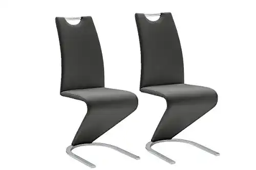 Schwingstuhl Robas Lund Esszimmerstühle 2er Set in Schwarz