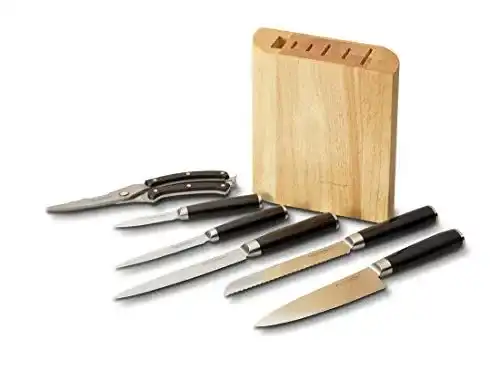 Echtwerk EW-MB-0385 Damastmesser Set 7-teilig mit Geflügelschere