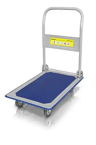 Erba Plattformwagen 03052 mit klappbarem Design und 150 kg Tragkraft