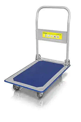 Erba Plattformwagen 03052 mit klappbarem Design und 150 kg Tragkraft