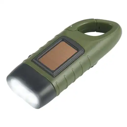 Simpeak LED Taschenlampe mit Handkurbel und Solar-Ladung