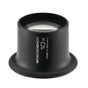 Uhrmacherlupe Eschenbach Optik 10x Vergrößerung Anthrazit