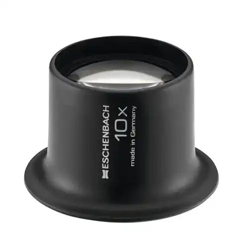 Uhrmacherlupe Eschenbach Optik 10x Vergrößerung Anthrazit