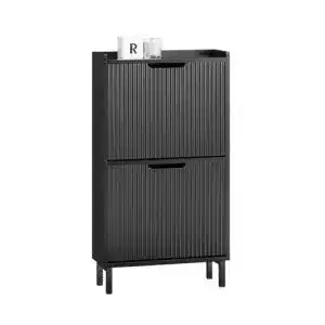 Schuhschrank Sobuy schmal mit 2 Klappen für Flur und Diele