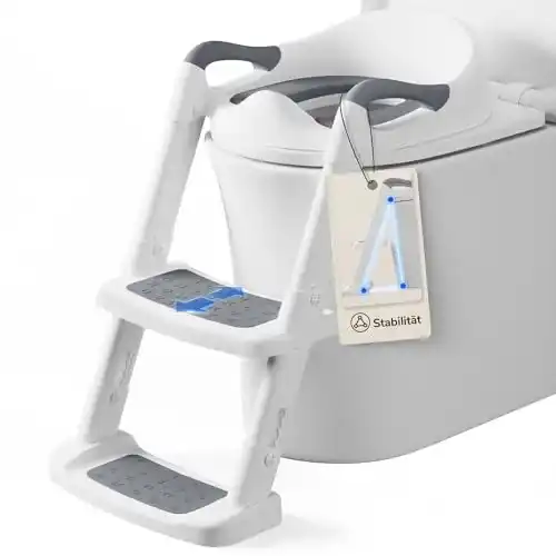 Toilettentrainer Deanic mit Treppe und Töpfchen für Kinder