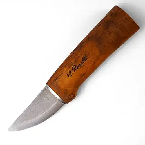 Roselli Messer RW220 aus UHC Carbonstahl mit Holzgriff