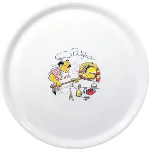 Pizzateller HENDI Porzellan, Muster: Pizzabacken