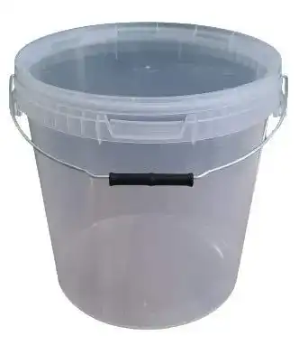 Eimer mit Deckel 25 Liter transparent und stapelbar
