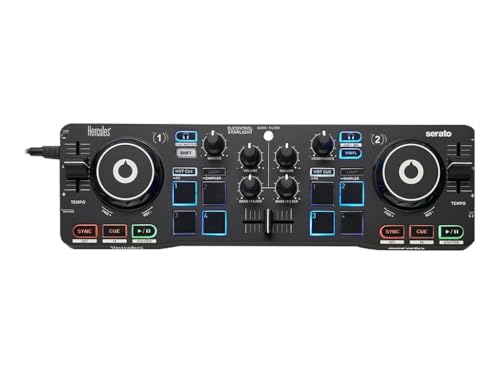 DJ-Controller Hercules DJControl Starlight – Tragbarer 2-Deck Controller