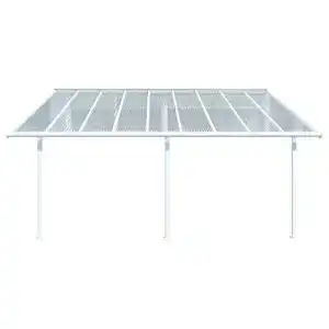 Terrassenüberdachung aus Aluminium von Palram Canopia in Weiß