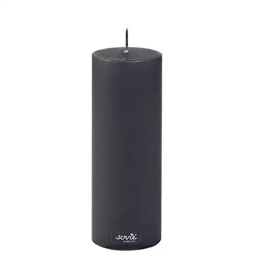 Votivkerzen Sovie Candles Stumpenkerze in Schwarz 6 Stück