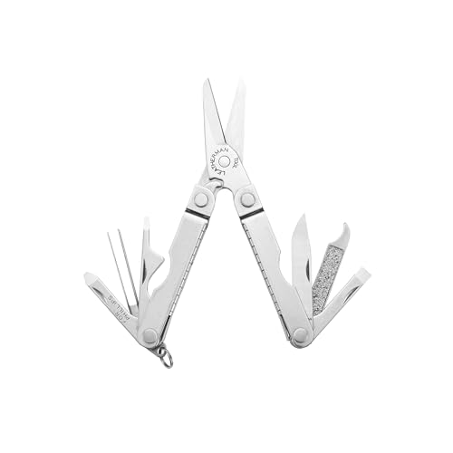 Mini-Multitool Leatherman Micra aus Edelstahl mit Schlüsselring