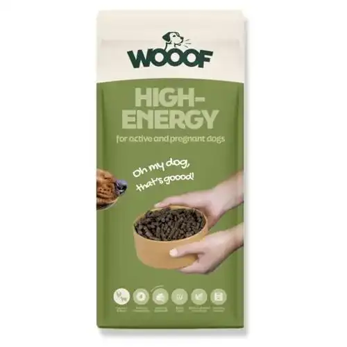 WOOOF Hundefutter High Energy 18kg kaltgepresst für aktive Hunde
