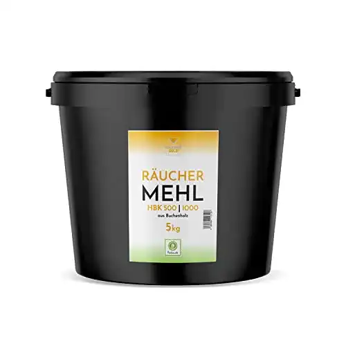 Räuchermehl Fuduu.de Räuchergold HB 500/1000 Buche fein 5kg Eimer