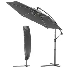 VOUNOT Ampelschirm 300 cm mit Kurbelvorrichtung für Garten und Terrasse