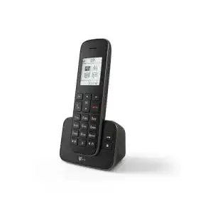 Telekom Sinus A 207 DECT Telefon in Schwarz mit Anrufbeantworter