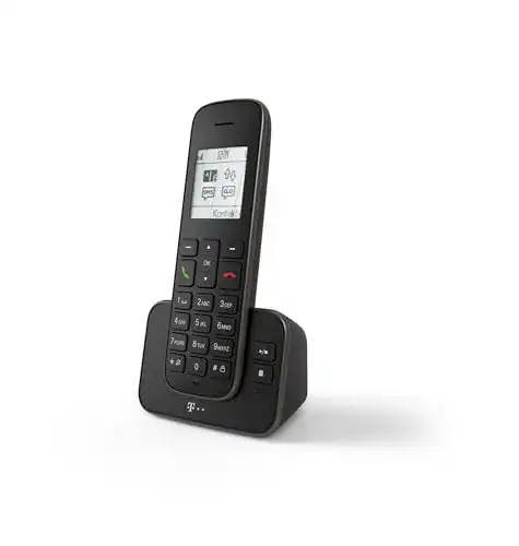 Telekom Sinus A 207 DECT Telefon in Schwarz mit Anrufbeantworter