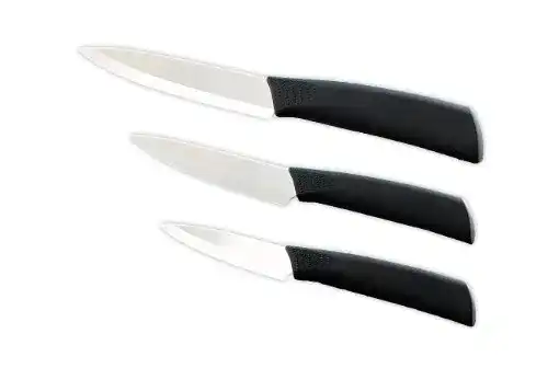 Keramikmesser Rosenstein & Söhne Set: 3-teiliges Küchenmesser-Set