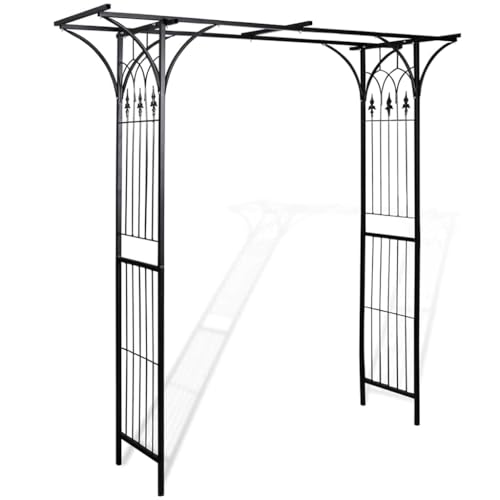Rosenbogen vidaXL Metall als Gartenbogen und Rankhilfe