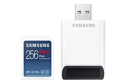 Samsung PRO Plus SD-Karte 256GB SDXC UHS-I U3 für Kameras