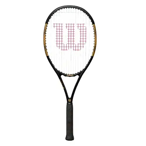 Tennisschläger Wilson Serena Elite 103 für Erwachsene in Schwarz/Gold