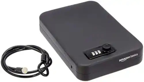 Geldkassette mit Zahlenschloss von Amazon Basics für sichere Aufbewahrung