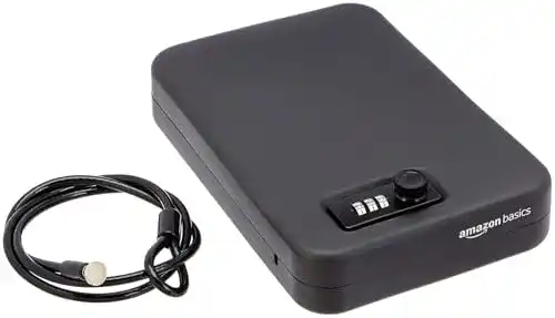 Geldkassette mit Zahlenschloss von Amazon Basics für sichere Aufbewahrung