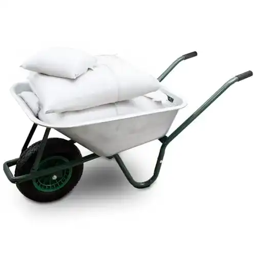 Bituxx Schubkarre 100L mit verzinkter Wanne und Luftreifen